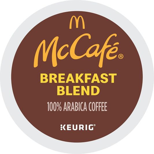 McCafe Breakfast Blend, Single Serve Coffee Keurig K-Cup Pods, Light Roast, 60 Count (6 Packs of 10)