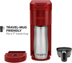 Keurig K- Slim Single Serve K-Cup Pod Coffee Maker, with 3 Brew Sizes, Multistream Technology, 46oz Removable Reservoir, Scarlet Red