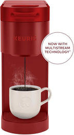 Keurig K- Slim Single Serve K-Cup Pod Coffee Maker, with 3 Brew Sizes, Multistream Technology, 46oz Removable Reservoir, Scarlet Red
