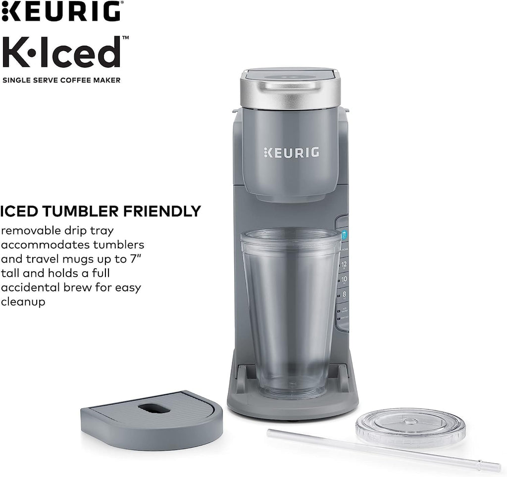 Keurig K-Iced Coffee Maker, Single Serve K-Cup Pod Iced Coffee Maker and Green Mountain Coffee Roasters Brew Over Ice Classic Black, Single Serve Keurig K-Cup Pods, 72 count