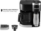 Keurig K-Duo Single Serve K-Cup Pod & Carafe Coffee Maker, with Multiple Brew Sizes, 60oz Removable Reservoir, Programmable Auto Brew Carafe, Black