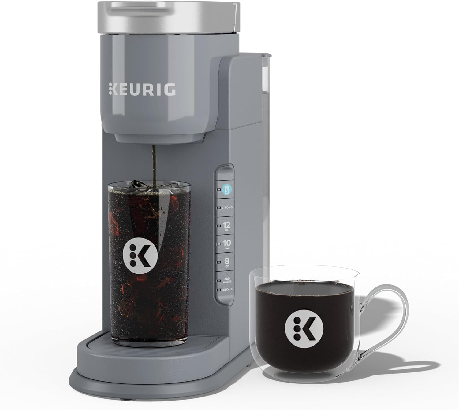 Keurig K-Iced Coffee Maker, Single Serve K-Cup Pod Iced Coffee Maker, With Hot and Cold Coffee Capabilities, Brews Any K-Cup Pod, White