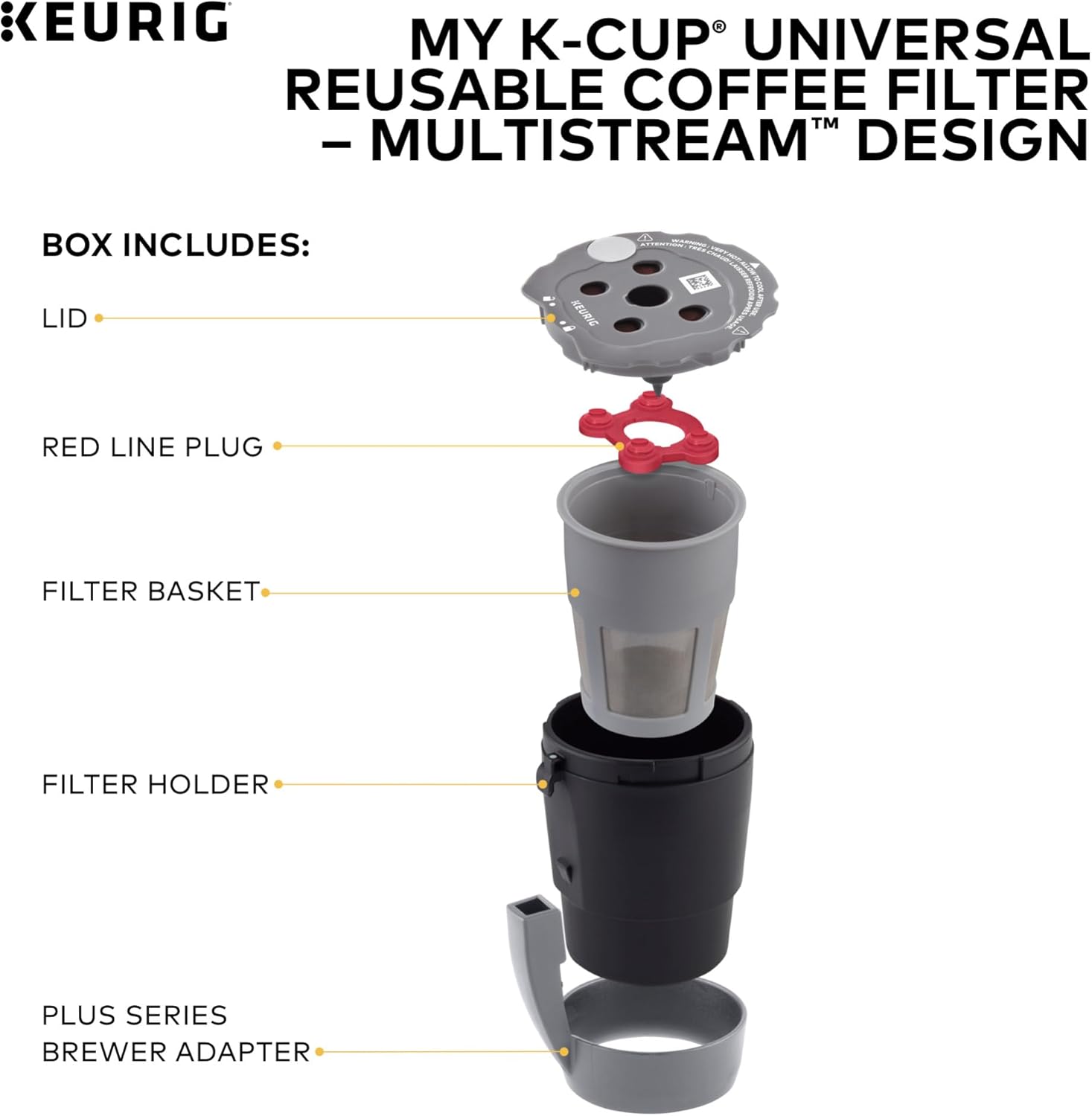 Keurig My K-Cup Reusable Filter MultiStream Technology - Gray (Packaging May Vary)