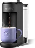 Keurig K-Mini Mate Plus Single-Serve K-Cup Pod Coffee Maker, Compact, 3 Cup Sizes, Brew Over Ice and Strong Button Features, 50 oz Removable Reservoir, Warm Stone