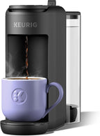 Keurig K-Mini Mate Plus Single-Serve K-Cup Pod Coffee Maker, Compact, 3 Cup Sizes, Brew Over Ice and Strong Button Features, 50 oz Removable Reservoir, Warm Stone