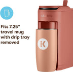 Keurig K-Mini Mate Single Serve K-Cup Pod Coffee Maker, Brews Up to 12 oz Cup, Compact Portable Coffee Machine for Small Spaces, Great for Dorms & Offices, Red Rocks
