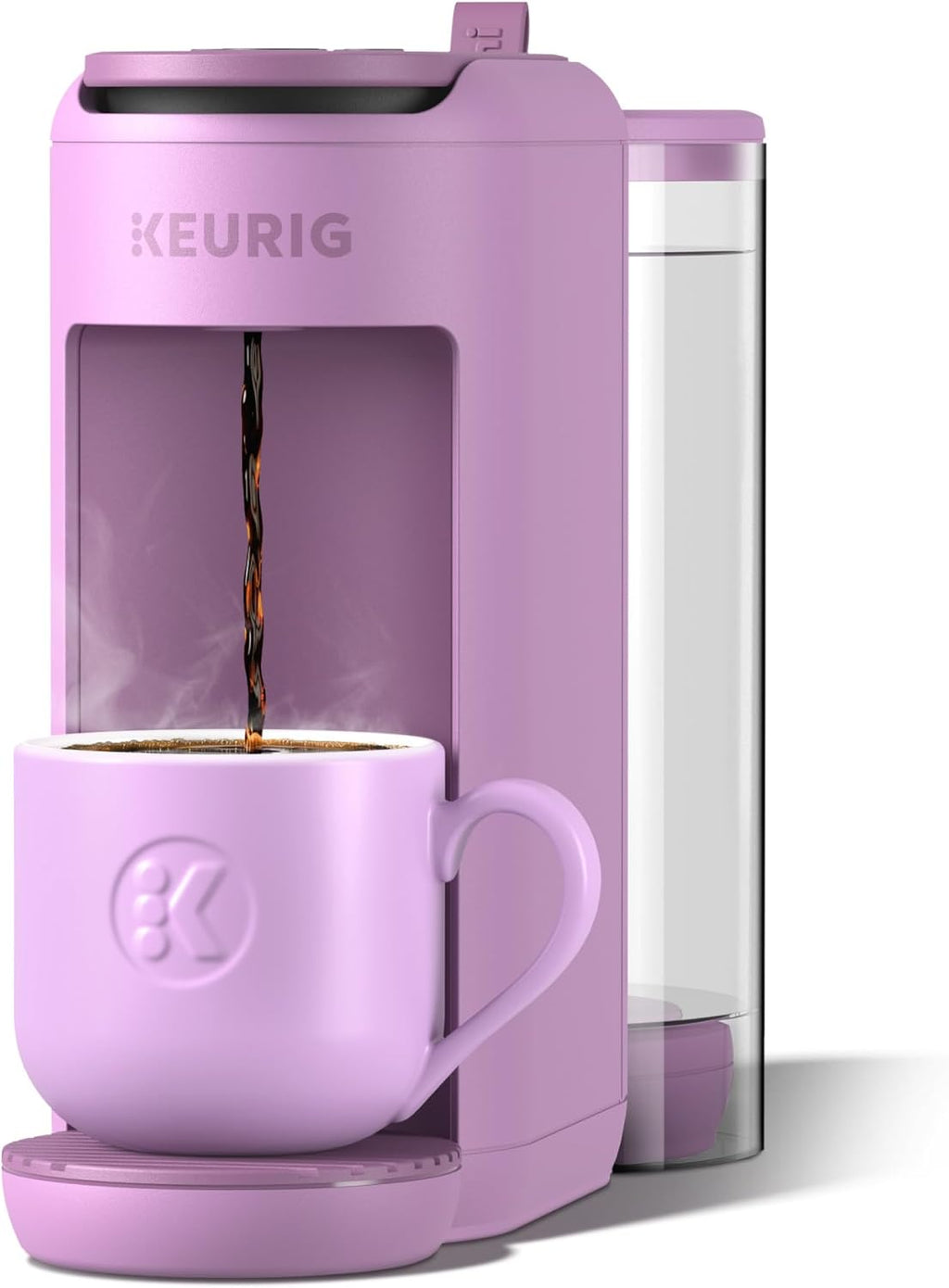 Keurig K-Mini Mate Plus Single-Serve K-Cup Pod Coffee Maker, Compact, 3 Cup Sizes, Brew Over Ice and Strong Button Features, 50 oz Removable Reservoir, Warm Stone