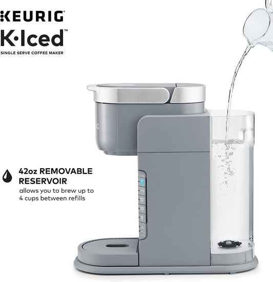 Keurig K-Iced Coffee Maker, Single Serve K-Cup Pod Iced Coffee Maker and Green Mountain Coffee Roasters Brew Over Ice Classic Black, Single Serve Keurig K-Cup Pods, 72 count