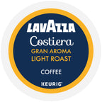 Lavazza Costiera Gran Aroma, Single-Serve Keurig K-Cup Pods, Light Roast Coffee, 60-Count Box (6 Packs of 10)