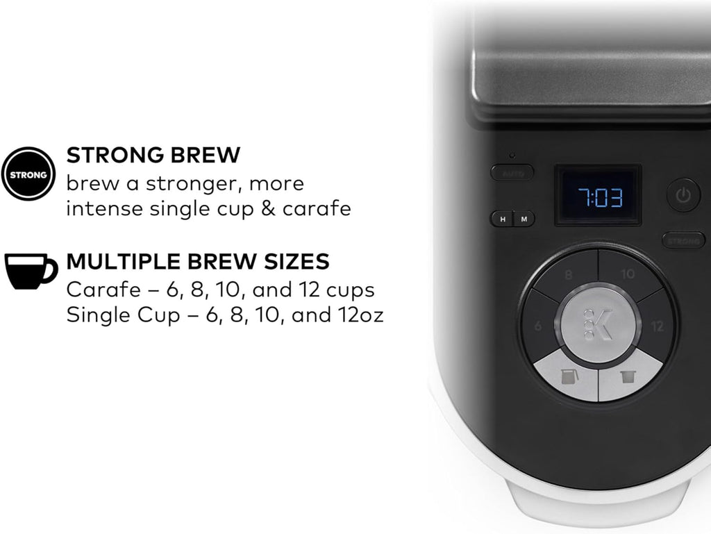 Keurig K-Duo Plus Single Serve & Carafe Coffee Maker, Multi-Position 60oz Removable Reservoir, Programmable Auto Brew Carafe, Black