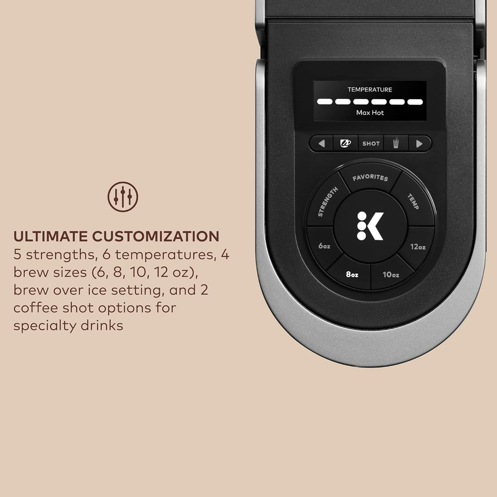 Keurig K-Cafe Essentials Single Serve K-Cup Pod Coffee Maker, Black