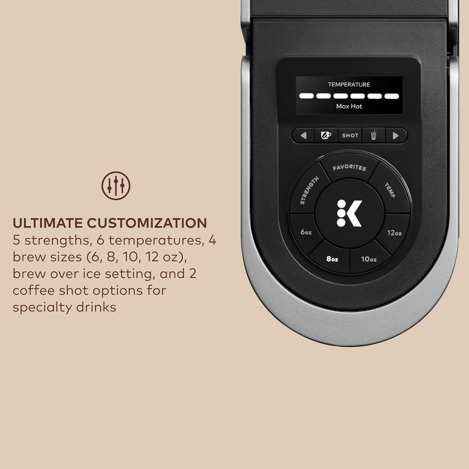 Keurig K-Cafe Essentials Single Serve K-Cup Pod Coffee Maker, Black