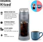 Keurig K-Iced Coffee Maker, Single Serve K-Cup Pod Iced Coffee Maker and Green Mountain Coffee Roasters Brew Over Ice Classic Black, Single Serve Keurig K-Cup Pods, 72 count