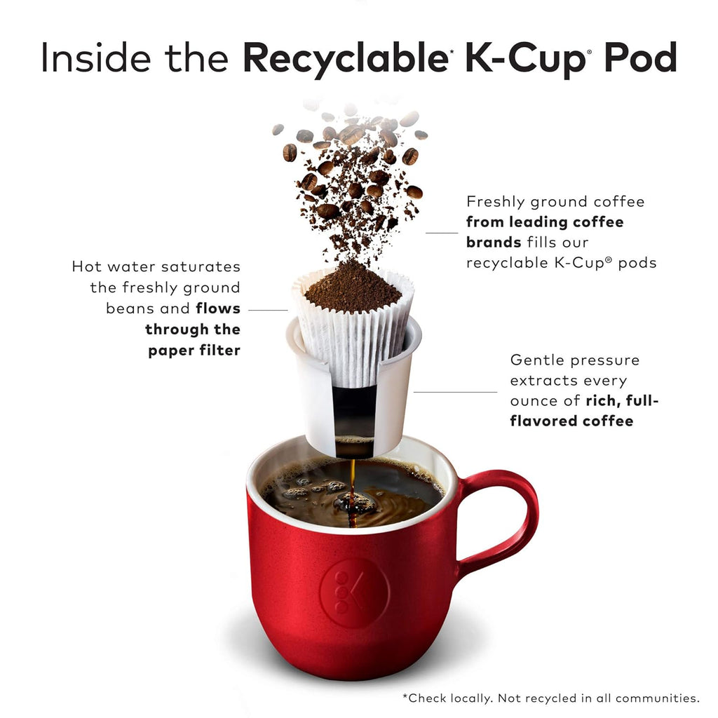 Caribou Coffee Reindeer Blend, Single-Serve Keurig K-Cup Pods, Dark Roast Coffee Pods, 88 Count