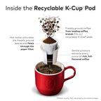 Caribou Coffee Reindeer Blend, Single-Serve Keurig K-Cup Pods, Dark Roast Coffee Pods, 88 Count