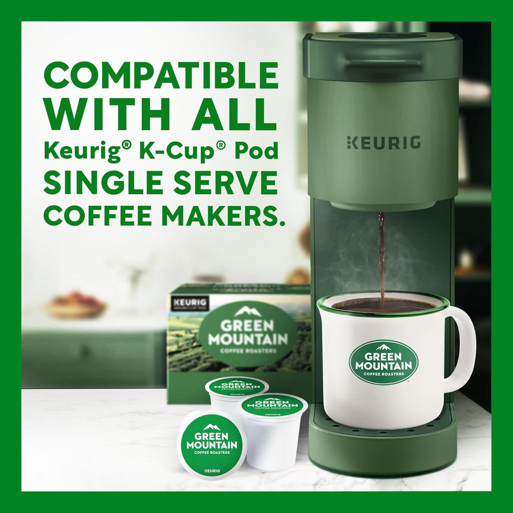 Green Mountain Coffee Roasters Half Caff, Keurig Single Serve K-Cup Pods, Medium Roast Coffee, 60 Count, (6 Packs of 10)