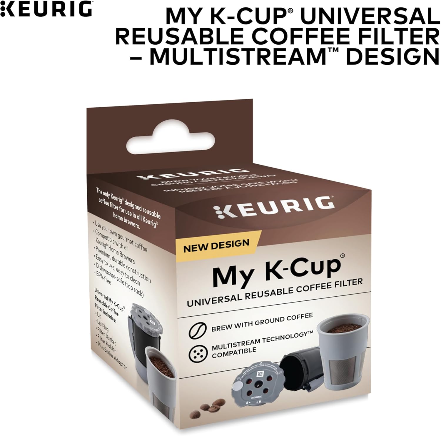 Keurig My K-Cup Reusable Filter MultiStream Technology - Gray (Packaging May Vary)