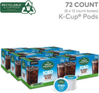 Keurig K-Iced Coffee Maker, Single Serve K-Cup Pod Iced Coffee Maker and Green Mountain Coffee Roasters Brew Over Ice Classic Black, Single Serve Keurig K-Cup Pods, 72 count