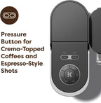 Keurig K-Crema Single Serve K-Cup Pod Coffee Maker, PressureInfusion & MultiStream Technology, Brews Crema-Topped Coffee, Espresso-Style Shots, Classic Coffee, Tea, Cocoa, 72 oz Removable Reservoir