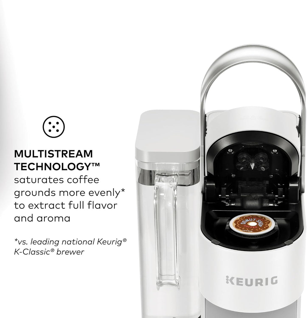 Keurig K-Supreme SMART Single Serve Coffee Maker With WiFi Compatibility, 4 Brew Sizes, And 66oz Removable Reservoir, Compatible with Alexa, White