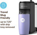 Keurig K-Mini Mate Plus Single-Serve K-Cup Pod Coffee Maker, Compact, 3 Cup Sizes, Brew Over Ice and Strong Button Features, 50 oz Removable Reservoir, Warm Stone