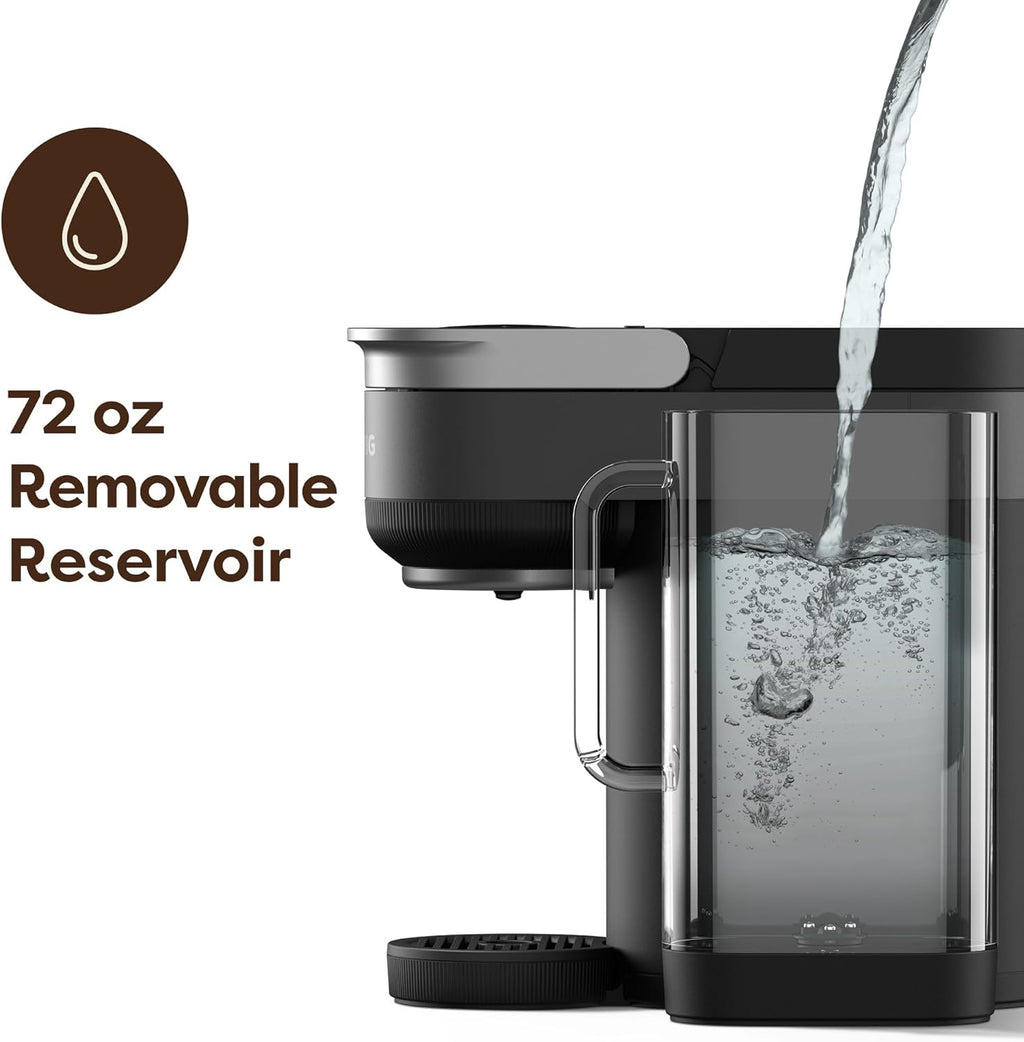 Keurig K-Crema Single Serve K-Cup Pod Coffee Maker, PressureInfusion & MultiStream Technology, Brews Crema-Topped Coffee, Espresso-Style Shots, Classic Coffee, Tea, Cocoa, 72 oz Removable Reservoir