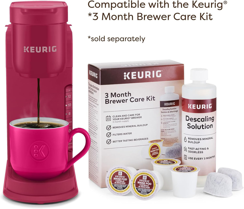 Keurig K-Express Single Serve K-Cup Pod Coffee Maker, 3 Brew Sizes, Strong Button Feature, 42oz Removable Reservoir, Island Berry