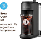Keurig K-Mini Mate Plus Single-Serve K-Cup Pod Coffee Maker, Compact, 3 Cup Sizes, Brew Over Ice and Strong Button Features, 50 oz Removable Reservoir, Warm Stone