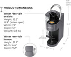 Keurig K-Supreme SMART Single Serve Coffee Maker With Wifi Compatibility, 4 Brew Sizes, And 66oz Removable Reservoir, Compatible with Alexa, Gray