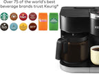 Keurig K-Duo Single Serve K-Cup Pod & Carafe Coffee Maker, with Multiple Brew Sizes, 60oz Removable Reservoir, Programmable Auto Brew Carafe, Black