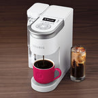 Keurig K-Supreme SMART Single Serve Coffee Maker With WiFi Compatibility, 4 Brew Sizes, And 66oz Removable Reservoir, Compatible with Alexa, White