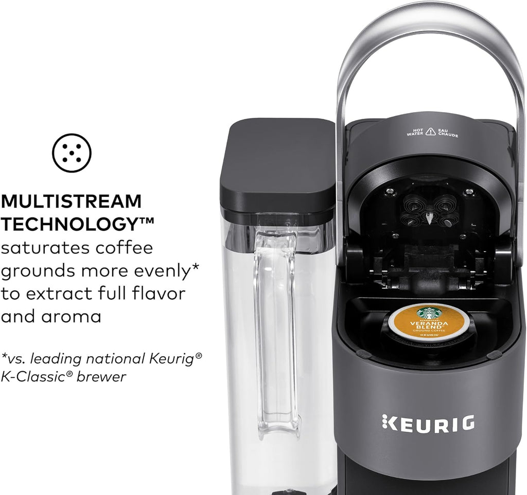 Keurig K-Supreme SMART Single Serve Coffee Maker With Wifi Compatibility, 4 Brew Sizes, And 66oz Removable Reservoir, Compatible with Alexa, Gray