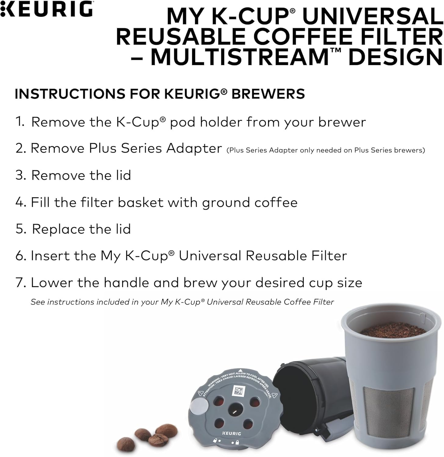 Keurig My K-Cup Reusable Filter MultiStream Technology - Gray (Packaging May Vary)