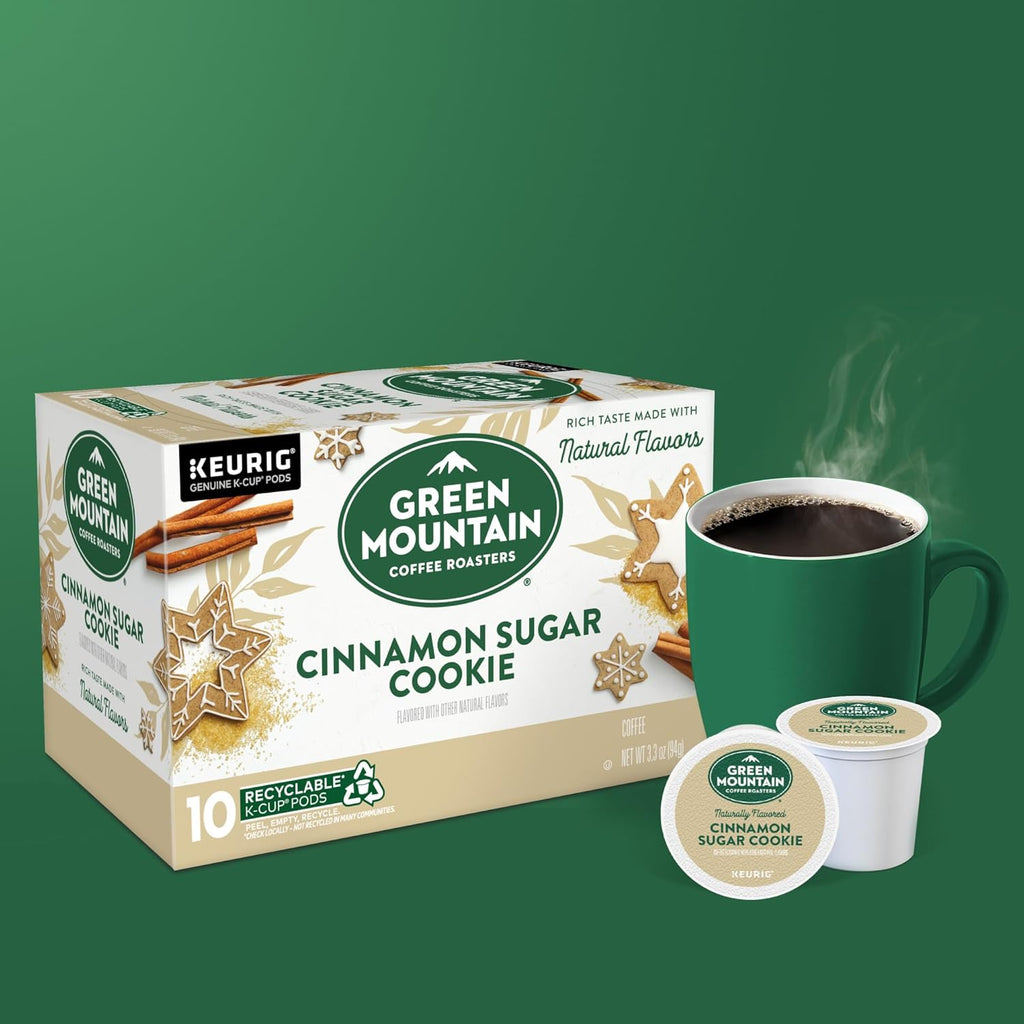 Green Mountain Coffee Roasters Cinnamon Sugar Cookie Coffee, Keurig Single Serve K-Cup Pods, 60 Count