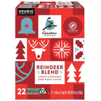 Caribou Coffee Reindeer Blend, Single-Serve Keurig K-Cup Pods, Dark Roast Coffee Pods, 88 Count
