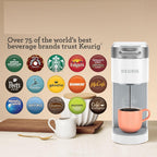 Keurig K-Slim Single Serve K-Cup Pod Coffee Maker, Multistream Technology, 3 Brew Sizes, Slim and Sleek Design, 46oz Removable Reservoir, White