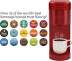 Keurig K- Slim Single Serve K-Cup Pod Coffee Maker, with 3 Brew Sizes, Multistream Technology, 46oz Removable Reservoir, Scarlet Red