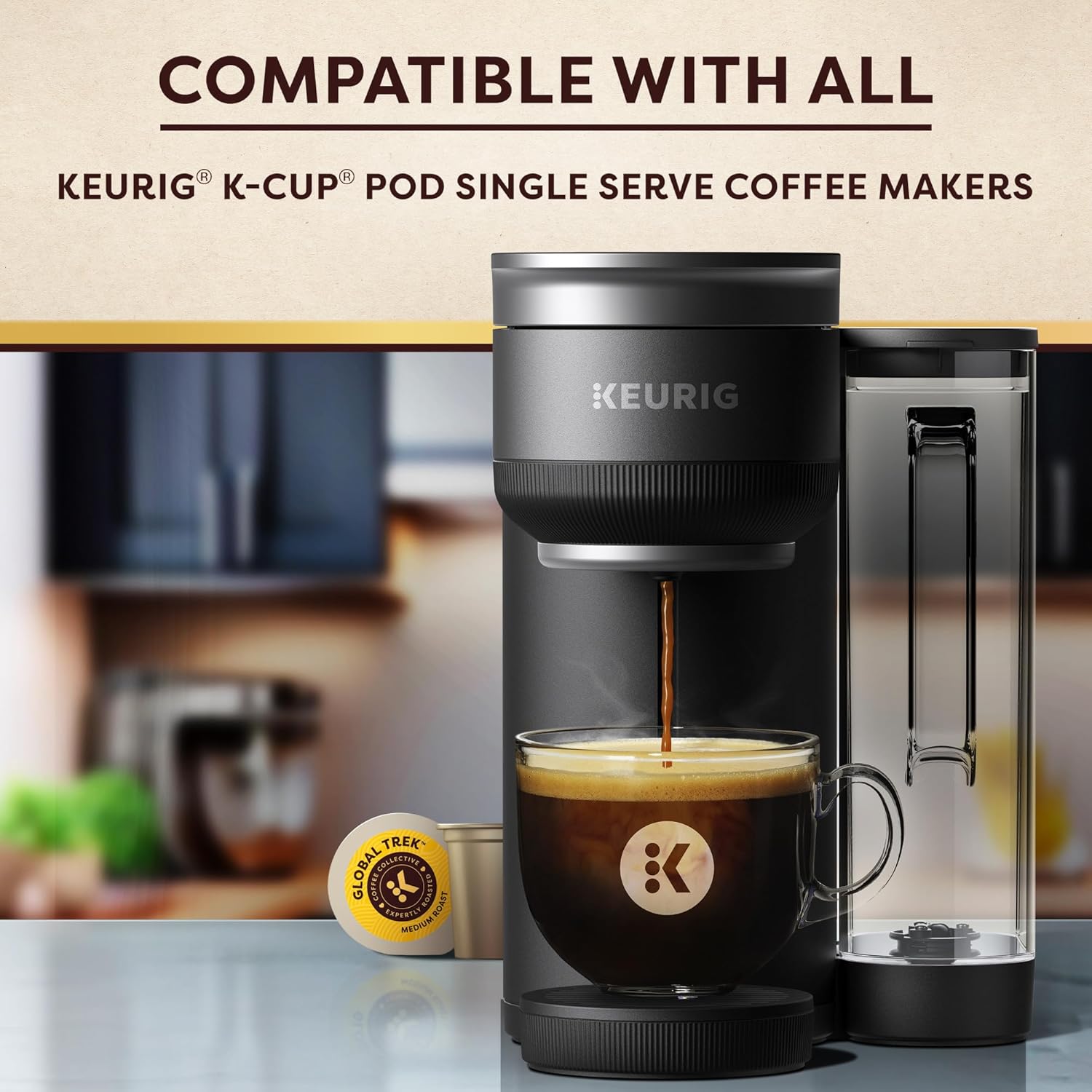 Keurig Coffee Collective, Global Trek by Cyrille Jannet, Medium Roast Coffee, Single Serve Keurig K-Cup Pods, 28 Count