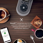 Keurig K-Supreme SMART Single Serve Coffee Maker With Wifi Compatibility, 4 Brew Sizes, And 66oz Removable Reservoir, Compatible with Alexa, Gray