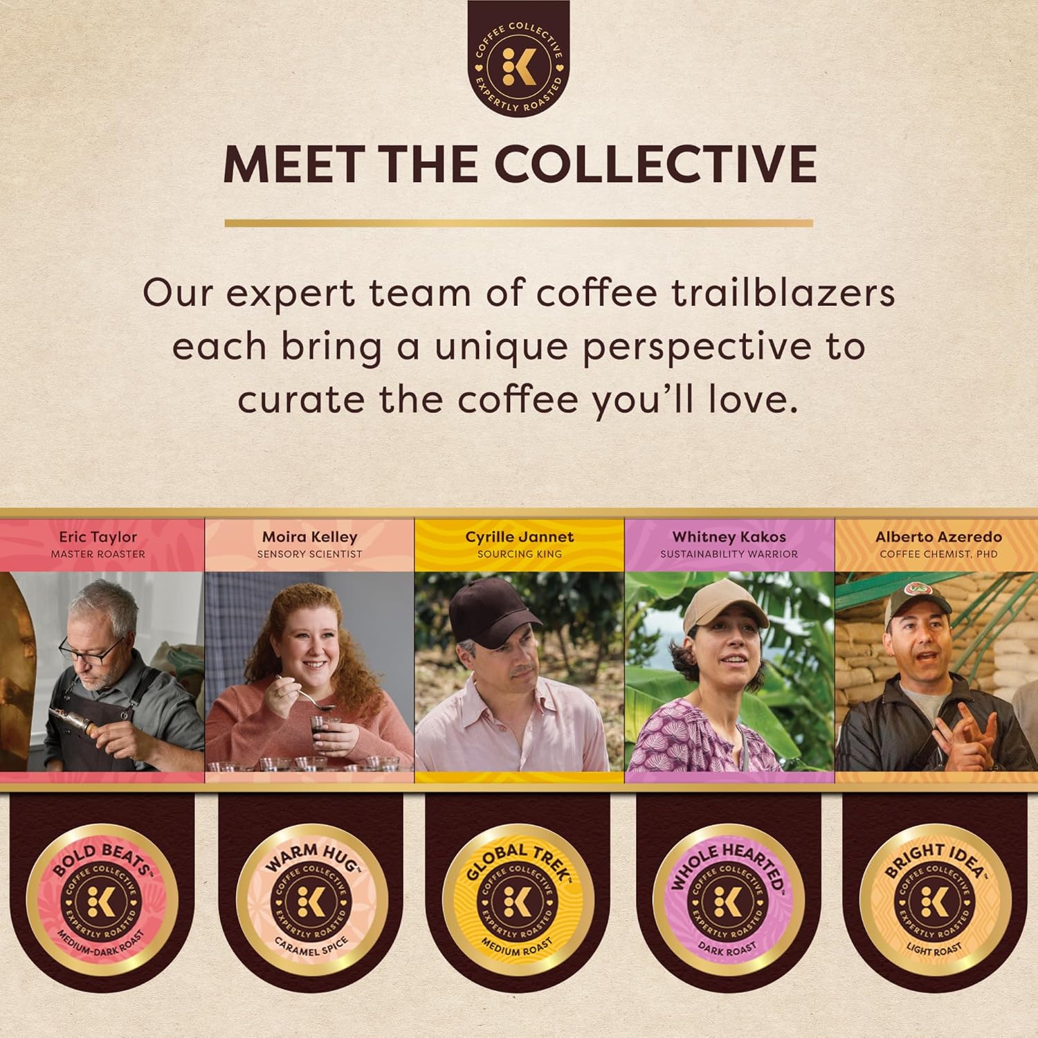 Keurig Coffee Collective, Bold Beats by Eric Taylor, Medium-Dark Roast Coffee, Single Serve Keurig K-Cup Pods, 20 Count